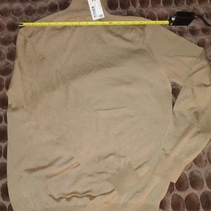 SuitSupply - Mens Merino Wool Turtleneck Sweater - Size Large - Camel